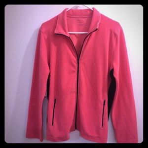 NWT NY&Co Coral pink fleece zip up jacket